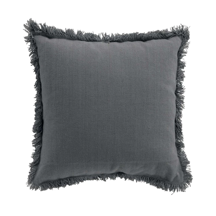 Coussin déhoussable à franges