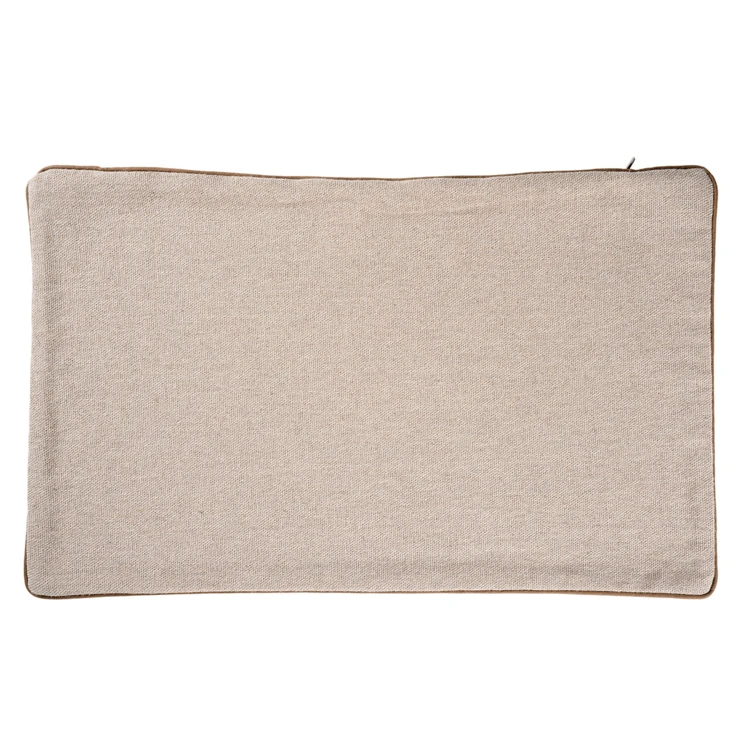 Housse de coussin en coton et chanvre