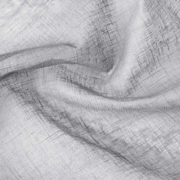 Tissu voile semi transparent plombé