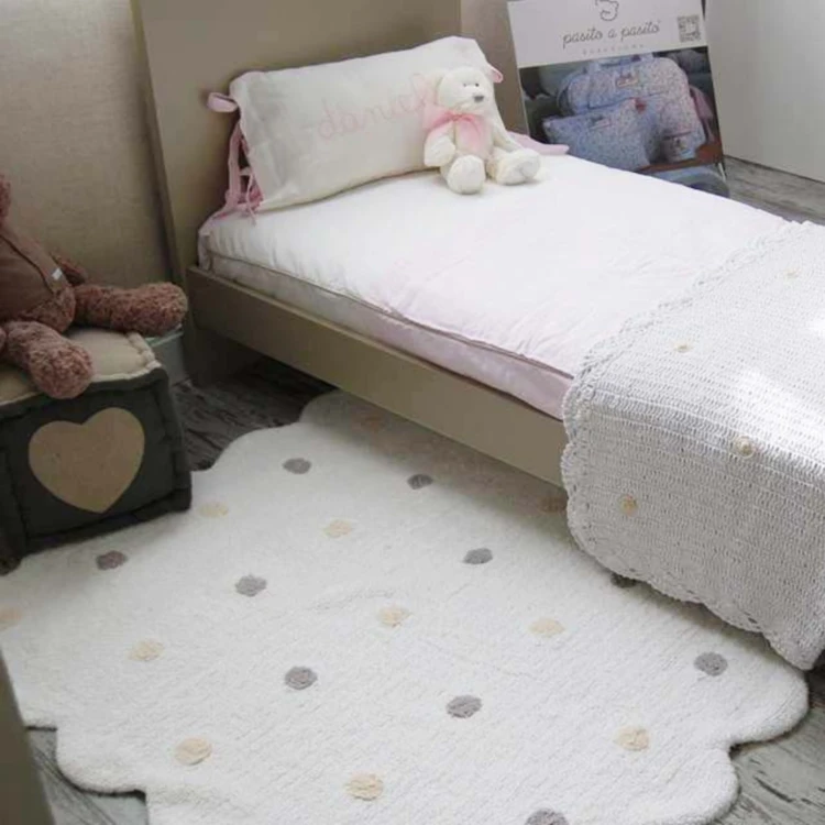 Tapis lavable en forme de biscuit