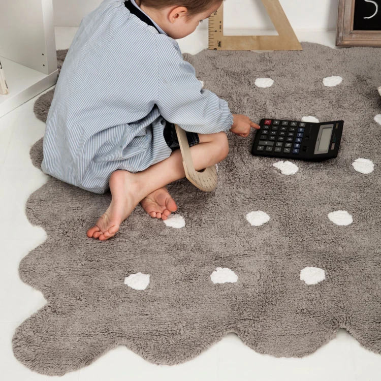 Tapis lavable en forme de biscuit