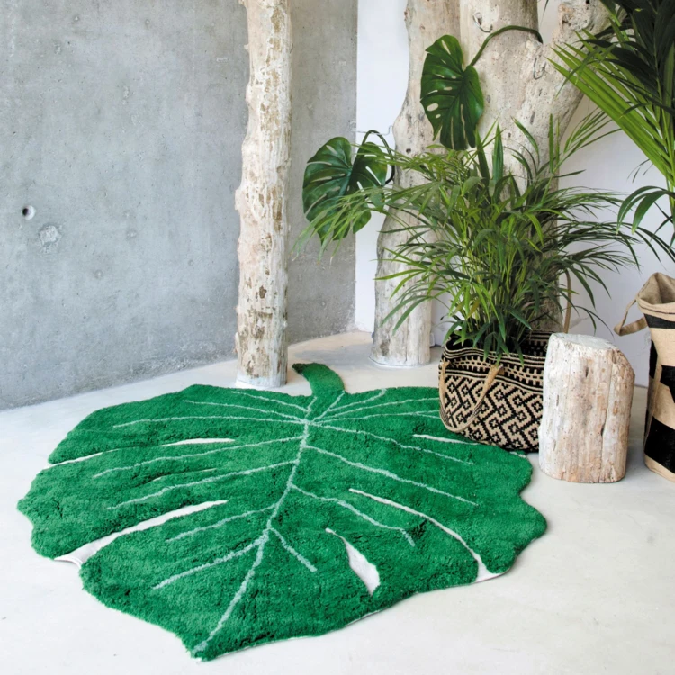 Alfombra lavable monstera leaf