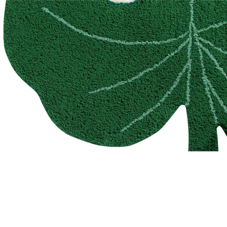 Tapis lavable feuille de monstera