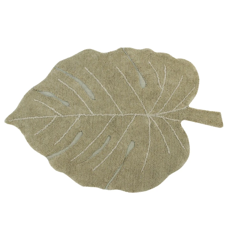 Tapis lavable monstera