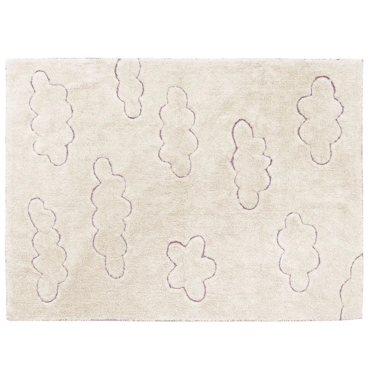 Tapis lavable rugcycled clouds