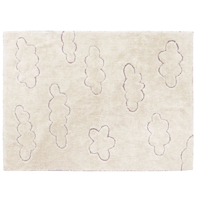 Tapis lavable rugcycled clouds