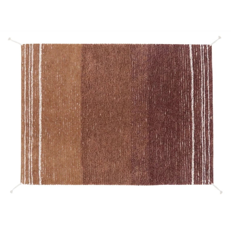 Alfombra lavable reversible Twin toffee