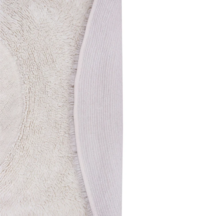 Tapis rond lavable en laine cercle arctique