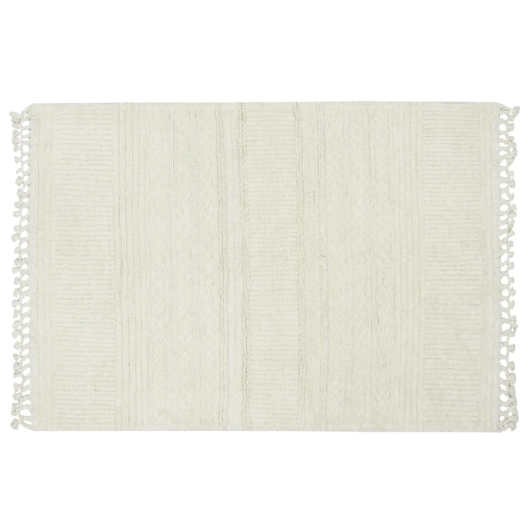 Tapis lavable en laine ari mouton