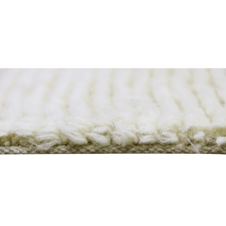 Tapis de couloir lavable en laine koa grès