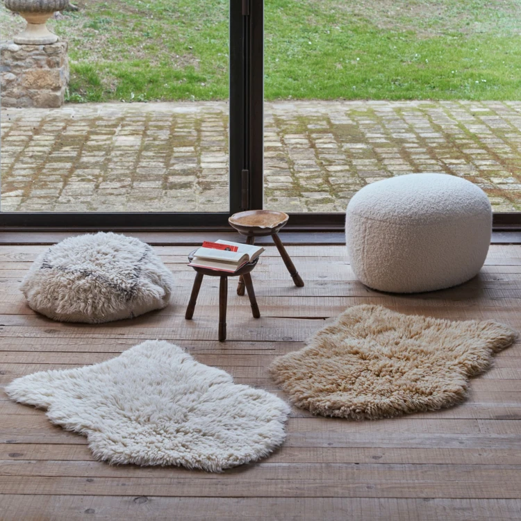 Tapis lavable en laine woolly