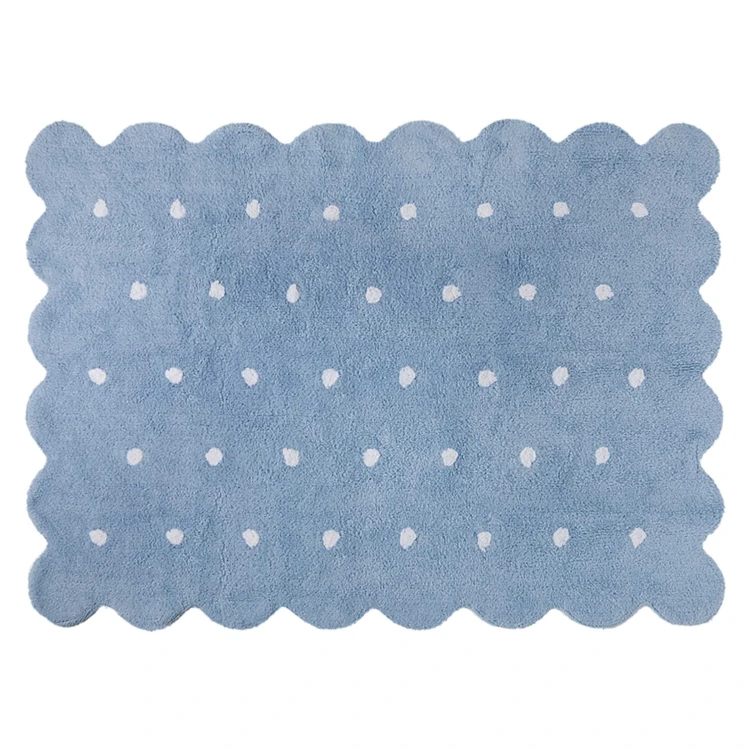 Tapis lavable en forme de biscuit