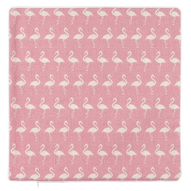 Housse de Coussin Motif Flamants