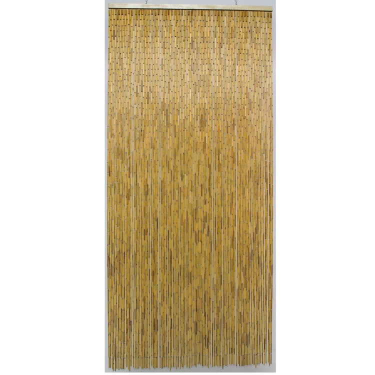 Vorhang aus lackiertem Bambusstäbchen