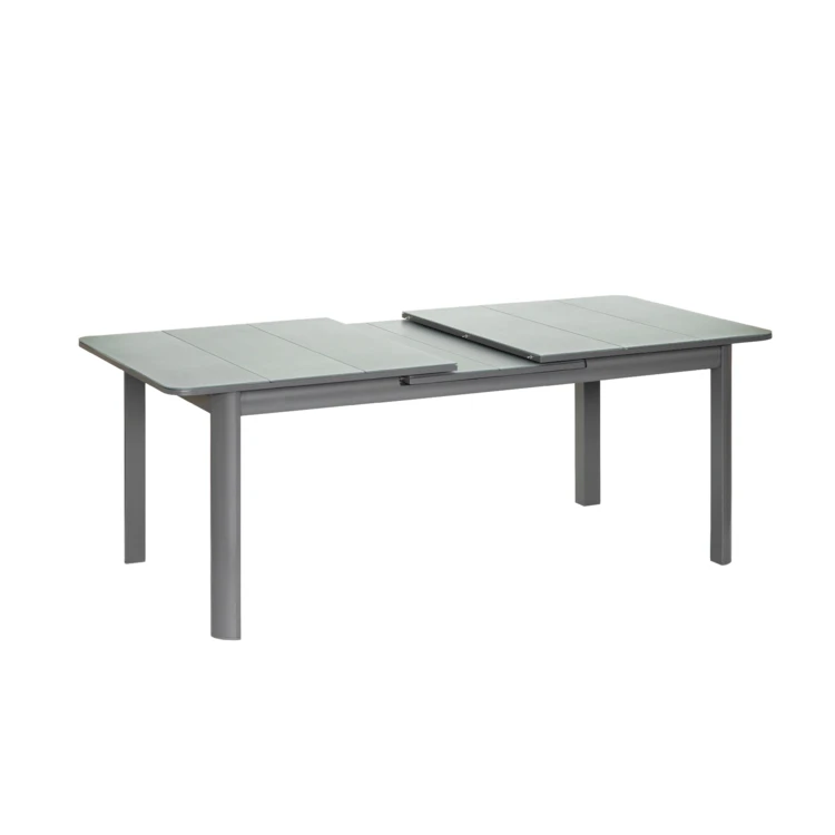 Table de jardin en aluminium et verre