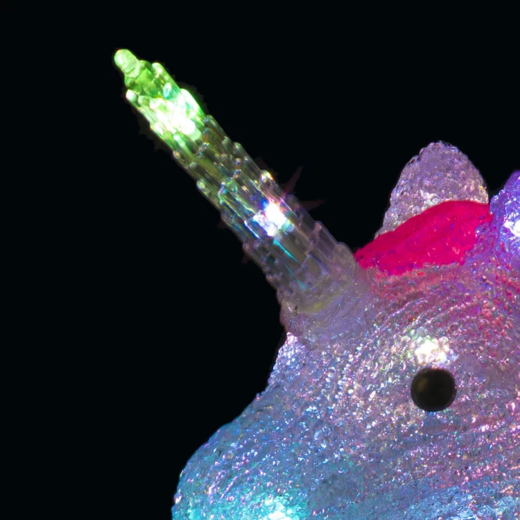 Boule de Noël licorne avec guirlande lumineuse LED