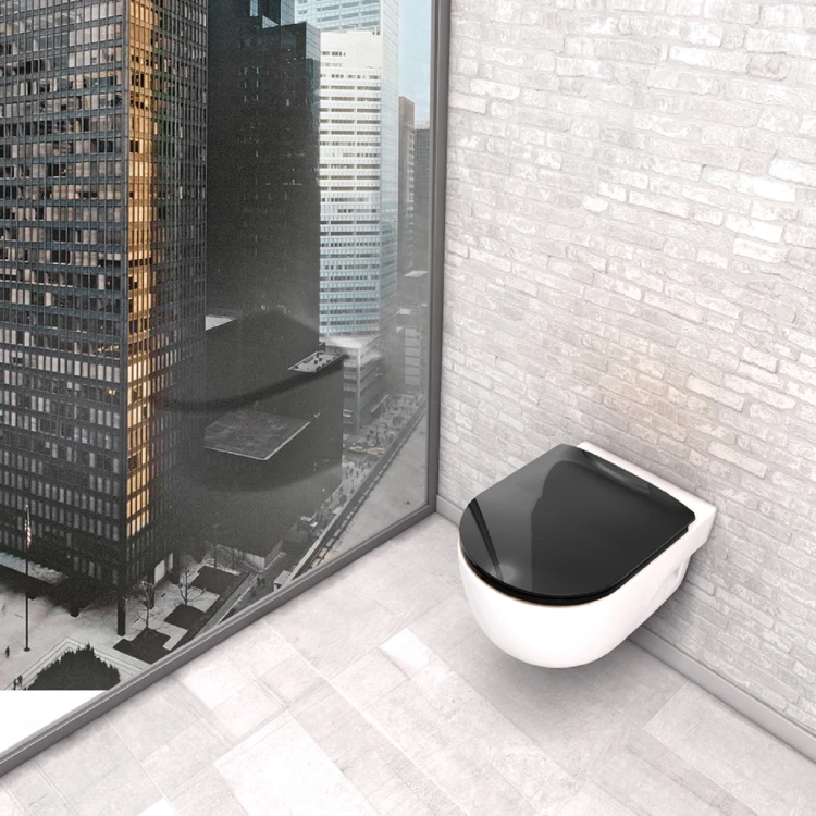 Easy-Clip-Toilettensitz mit abnehmbarer Funktion und einfarbigem Design