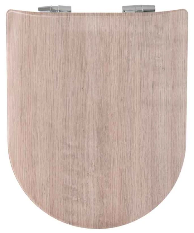 Abattant wood slim avec descente assistée effet bois naturel