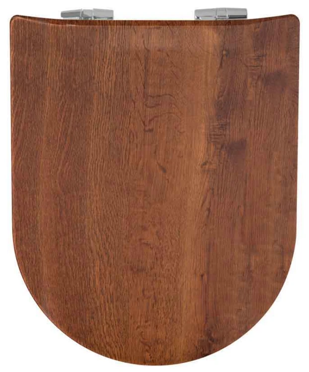 Abattant wood slim déclipsable en bois rustique