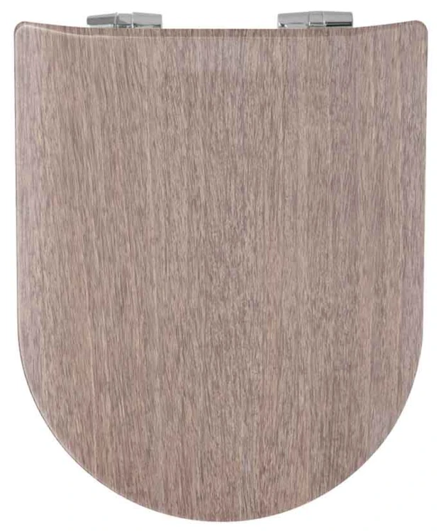 Abattant wood slim déclipsable imitation bois d'Ethiopie