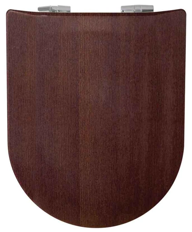 Abattant wood slim déclipsable en bois foncé