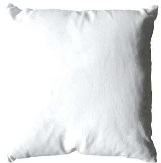 Coussin uni en polyester déhoussable