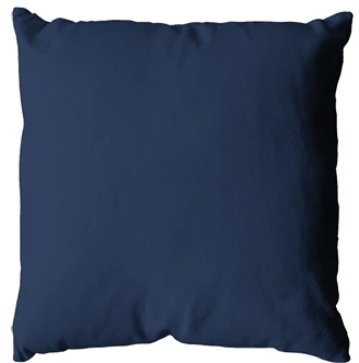Coussin uni en polyester déhoussable