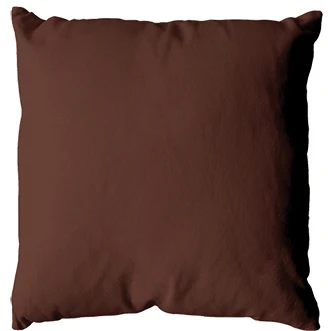 Coussin uni en polyester déhoussable