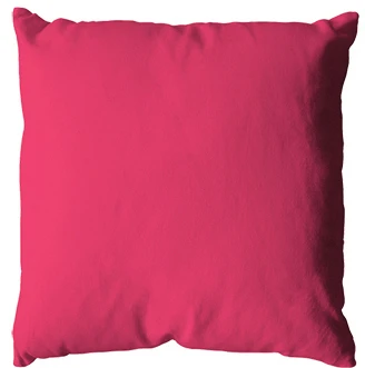 Coussin uni en polyester déhoussable