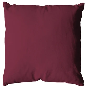 Coussin uni en polyester déhoussable