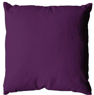 Coussin uni en polyester déhoussable