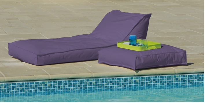 Matelas bain de soleil à microbilles