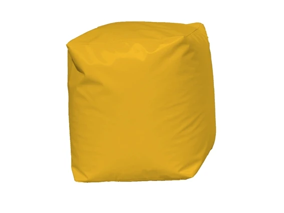 Pouf Cube Jaune