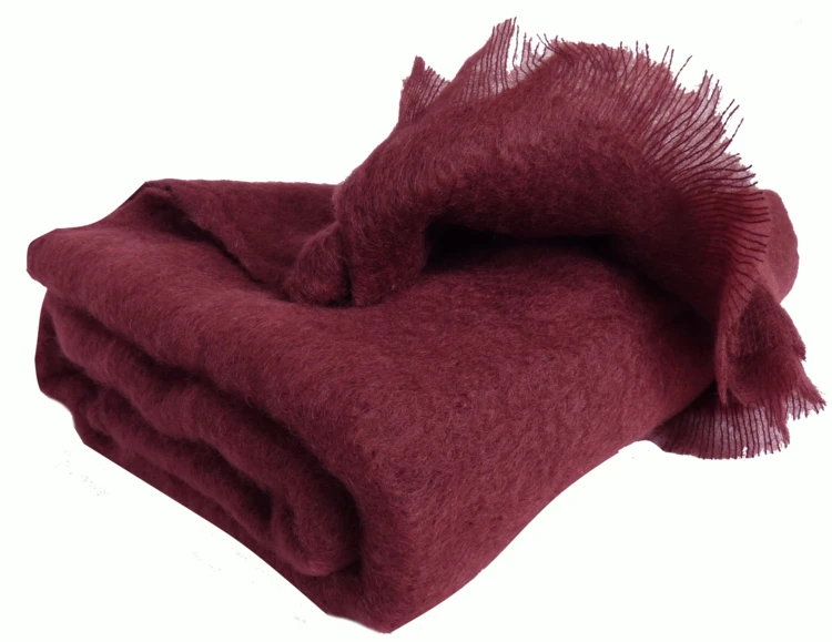 Couverture en 100 % pure Mohair 320g/m2