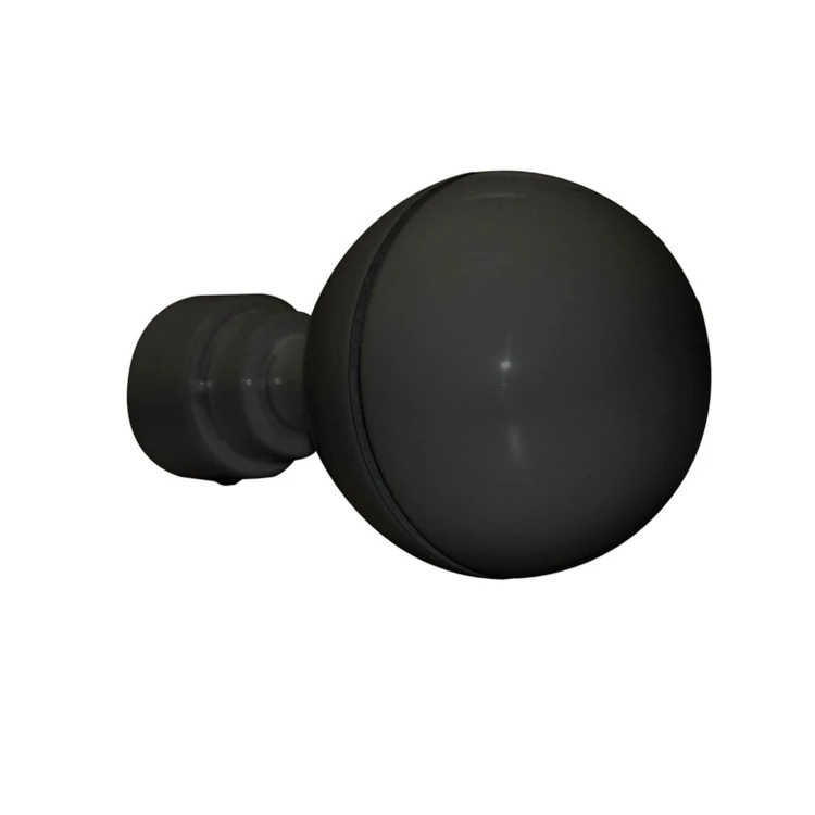 Lot 2 embouts de tringle "sphère unie"