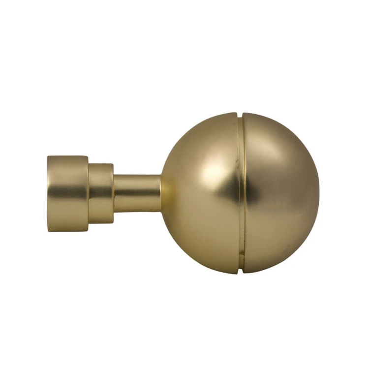 Lot 2 embouts de tringle "sphère unie"