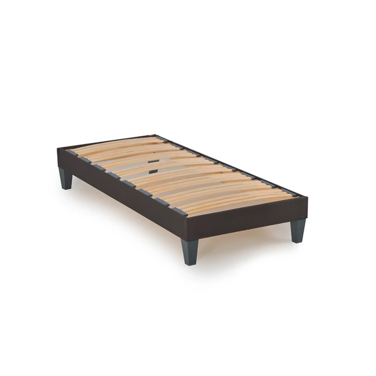 Ensemble matelas ressorts ensachés et sommier en bois