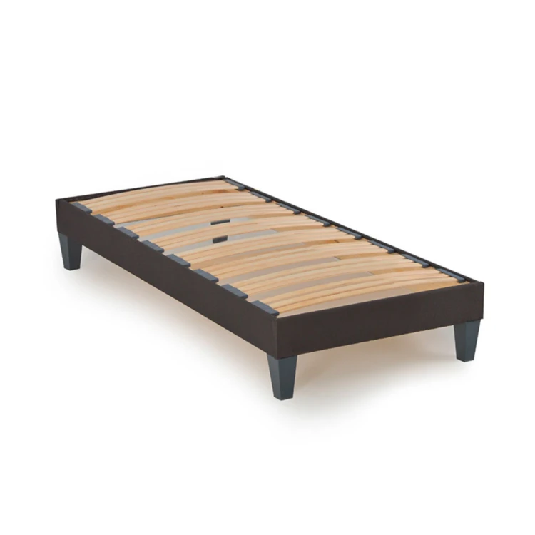 Ensemble matelas à mémoire de forme ferme + sommier en bois