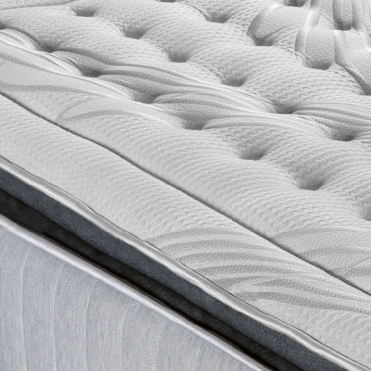 PHIGALIE - Matelas ressorts ensachés + sommier bois