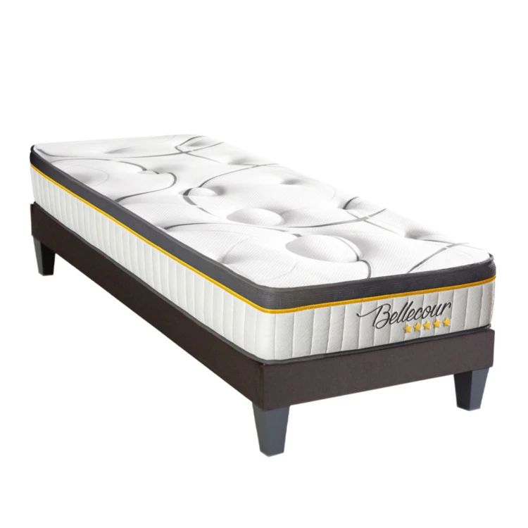 Bellecour 2.0 - Matelas ressorts ensachés + sommier bois - ferme