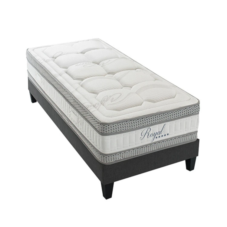 ROYAL 5* - Matelas mémoire de forme + sommier bois mi-ferme