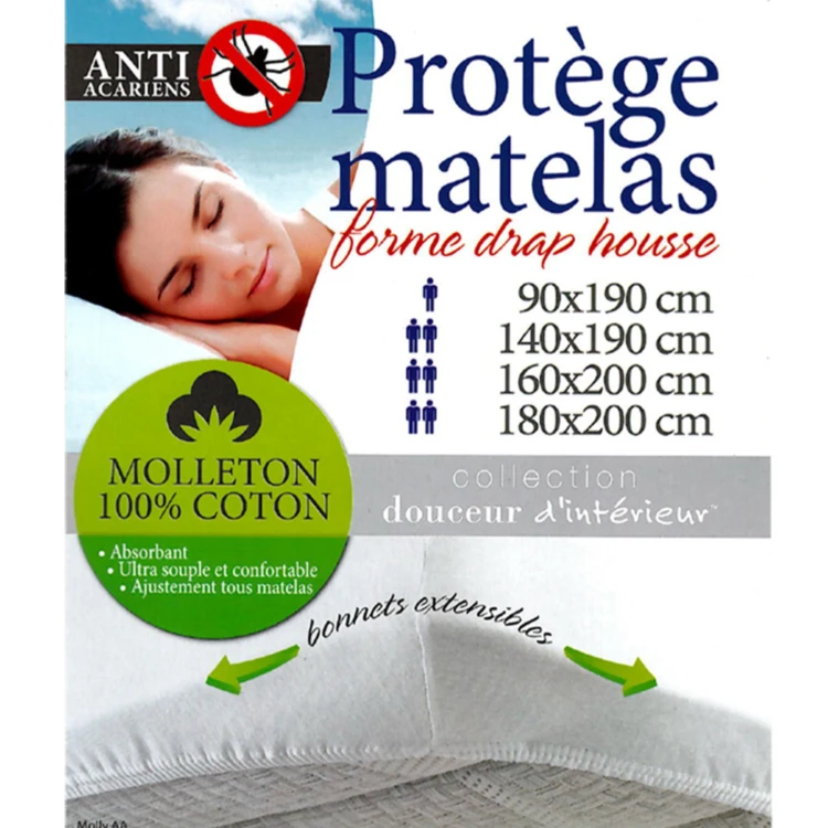 Protège-matelas en forme de drap housse