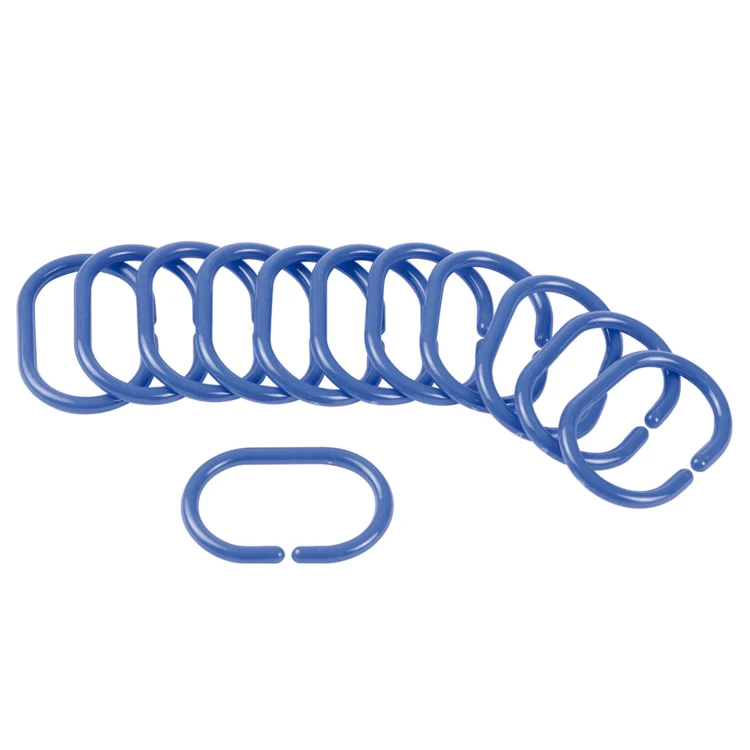 Undurchsichtige Ringe für Duschvorhänge
