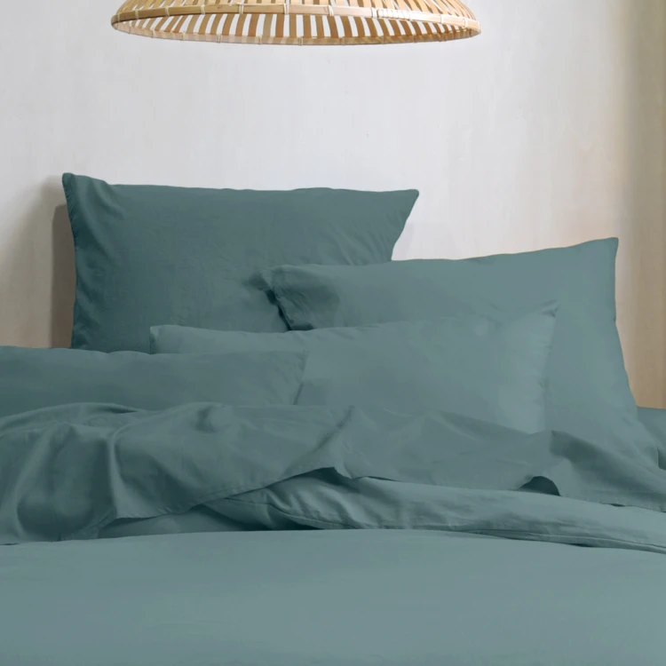 Funda de almohada lisa en algodón orgánico
