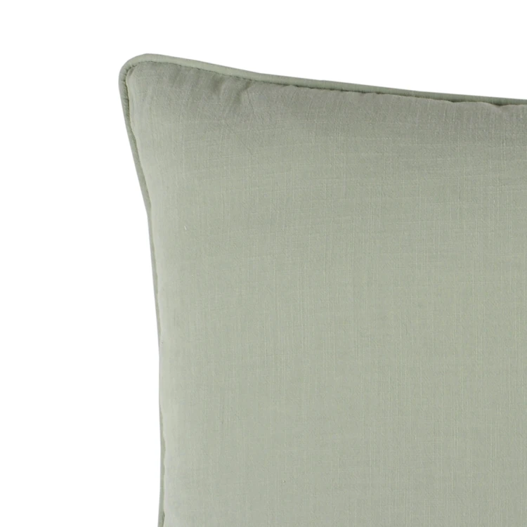 Coussin Windsor passepoilé uni 