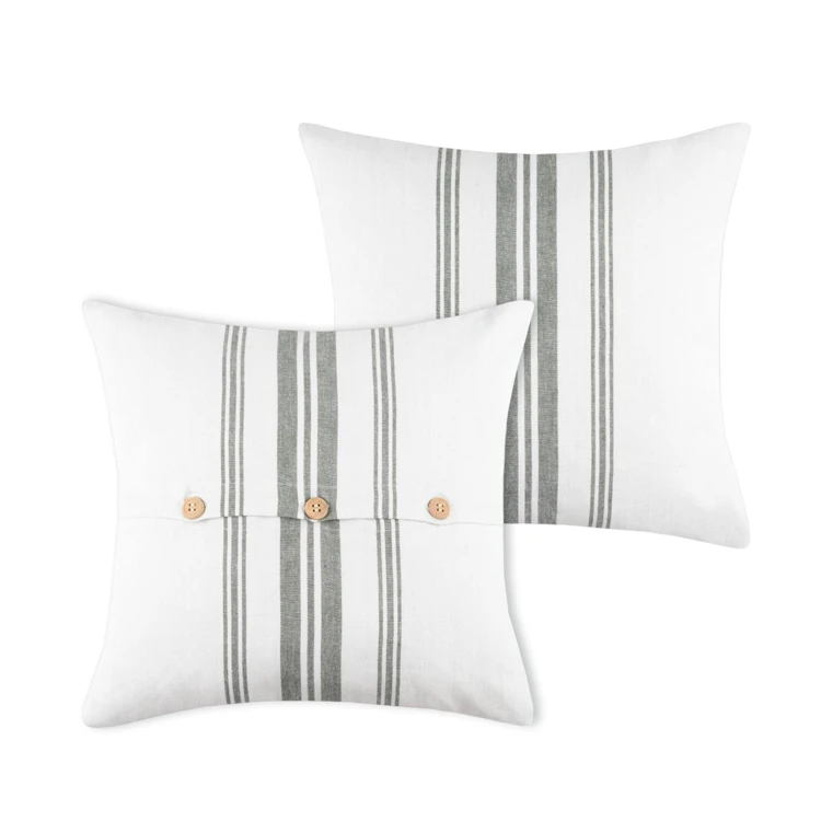 Coussin déhoussable esprit tapissier