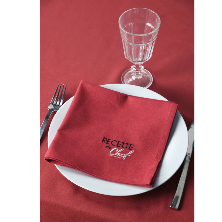 Duo de serviettes de tables bicolores