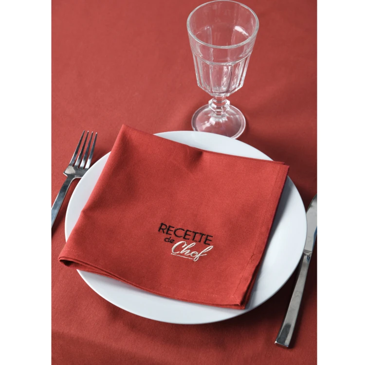 Duo de serviettes de tables bicolores