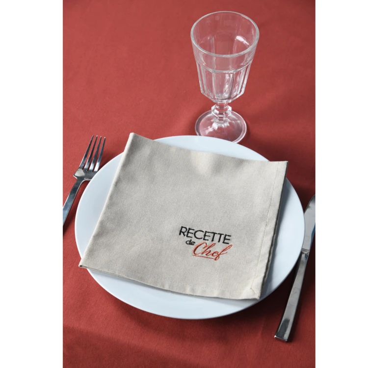 Duo de serviettes de tables bicolores