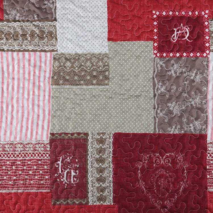 Boutis et Taies avec Imprimé Patchwork Romantique